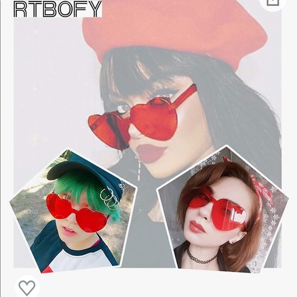 Red heart sunglasses - Picture 6 of 6